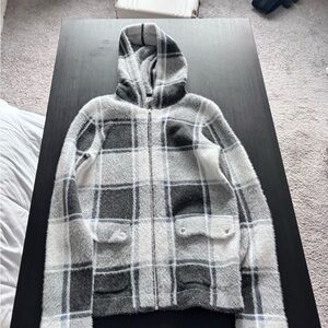 Rachel Zoe Black and White Plaid Jacket